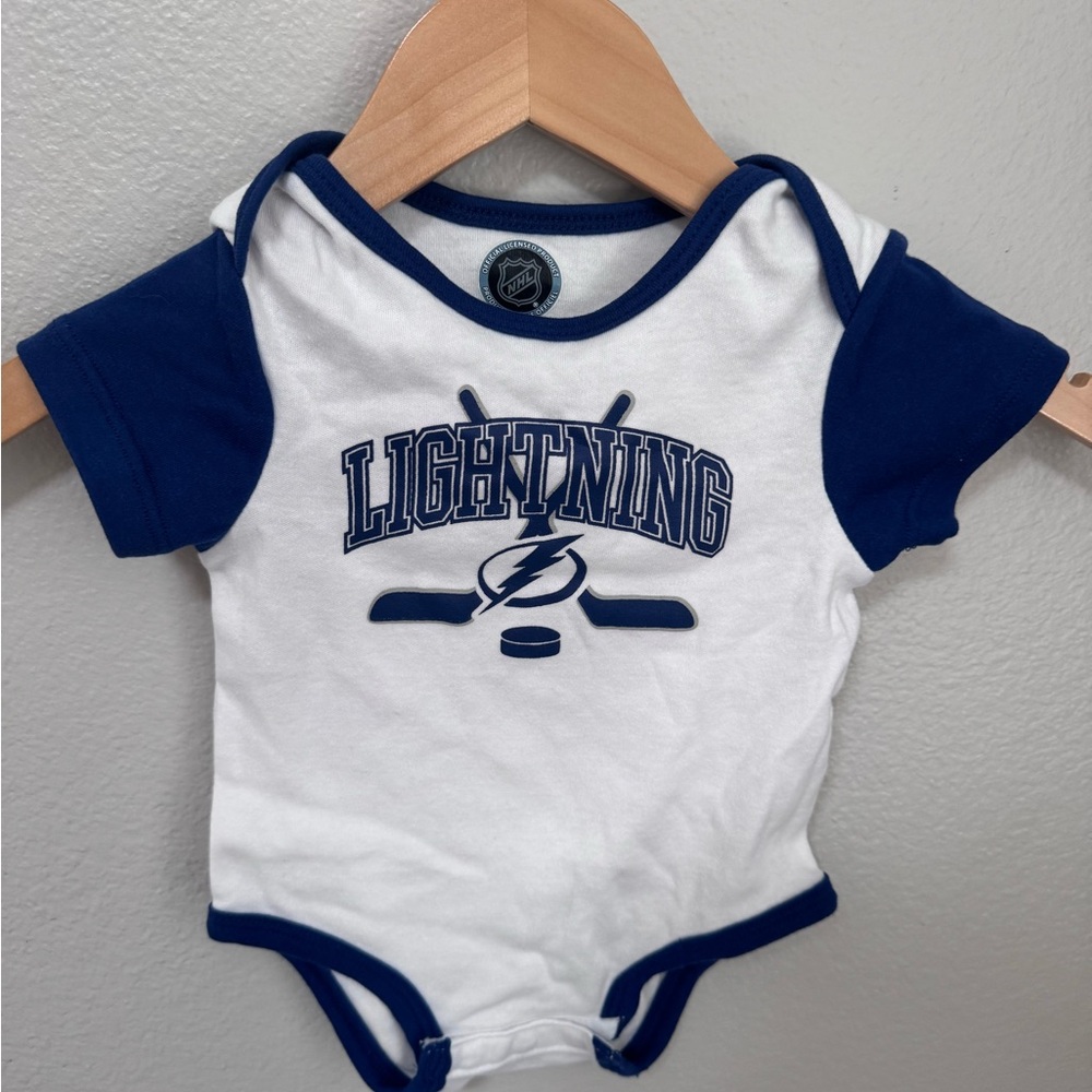 NHL Blue and White Baby Onesie